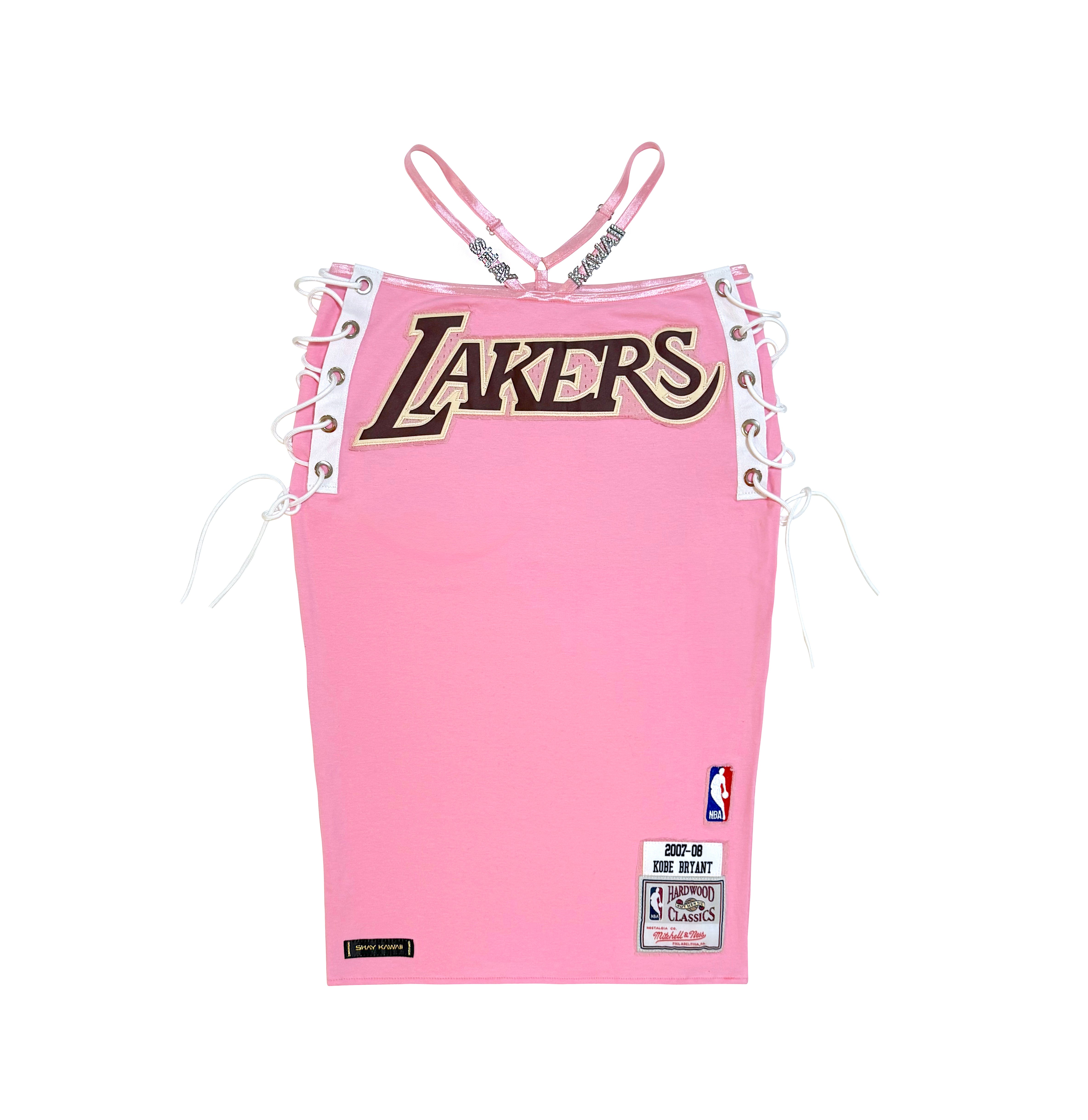 LAKERS PINK MIDI SKIRT SET
