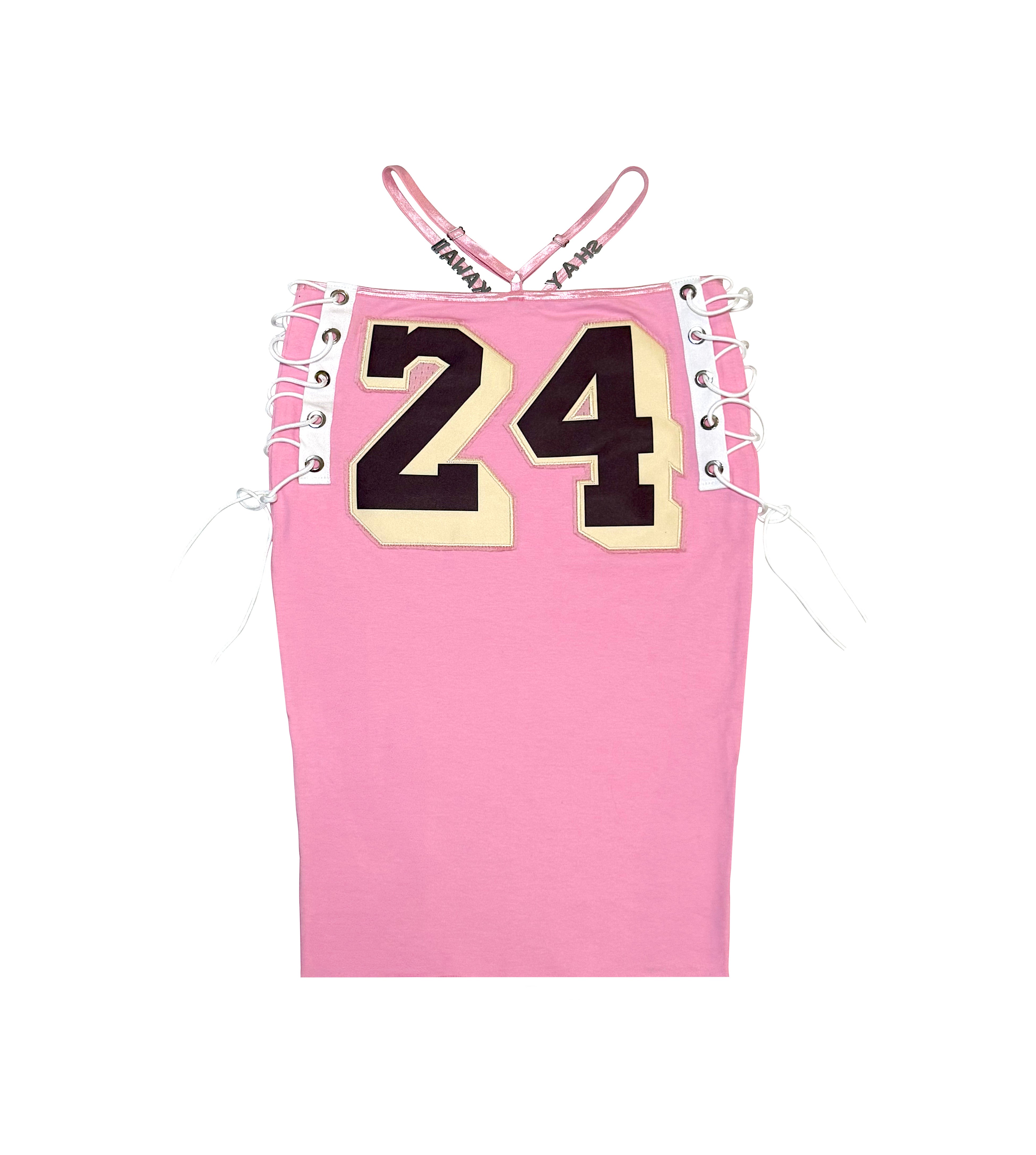 LAKERS PINK MIDI SKIRT SET