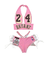 LAKERS PINK MINI SHORTS SET
