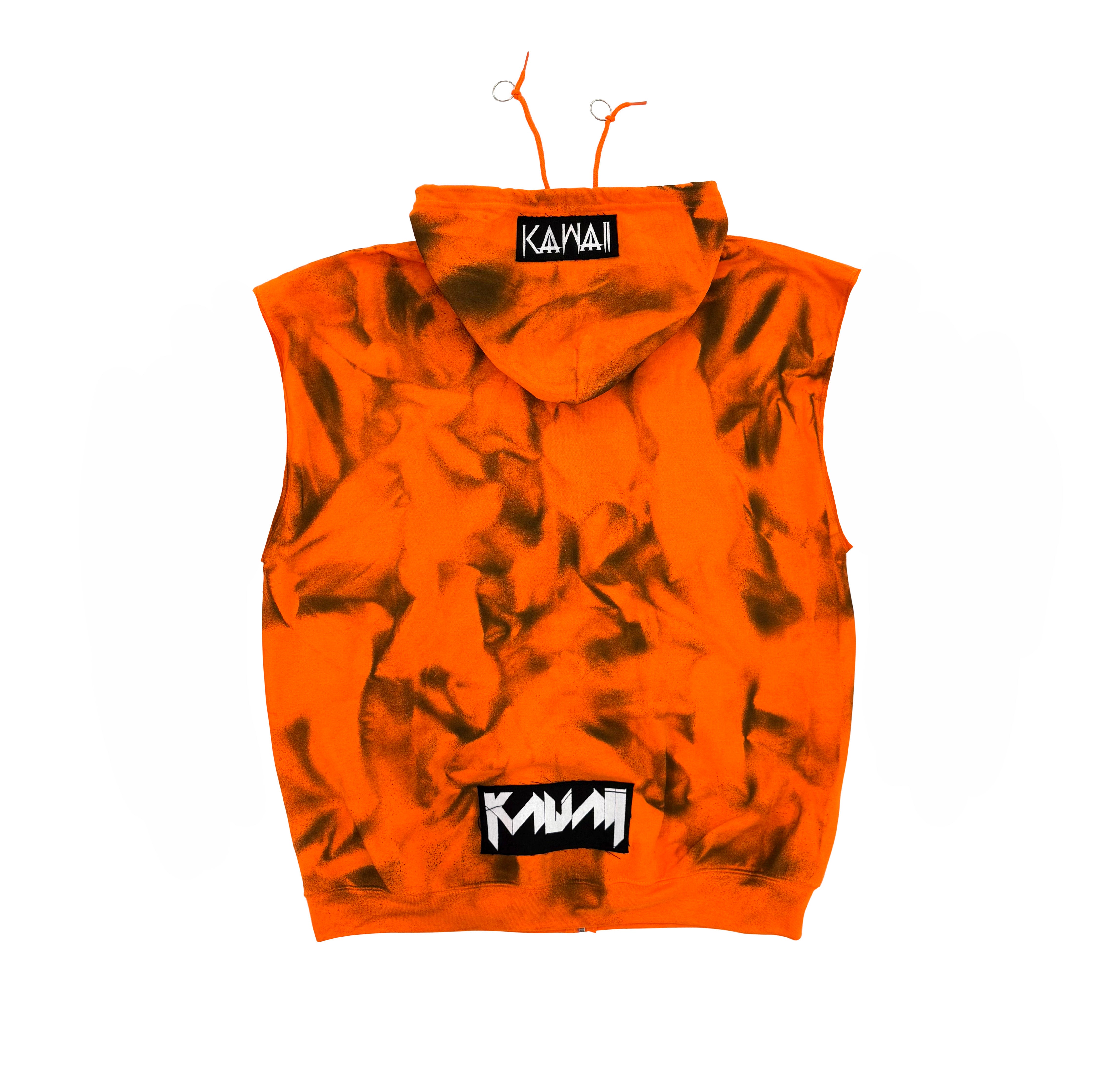 MATRIX SLEEVELESS ZIP-UP HOODIE