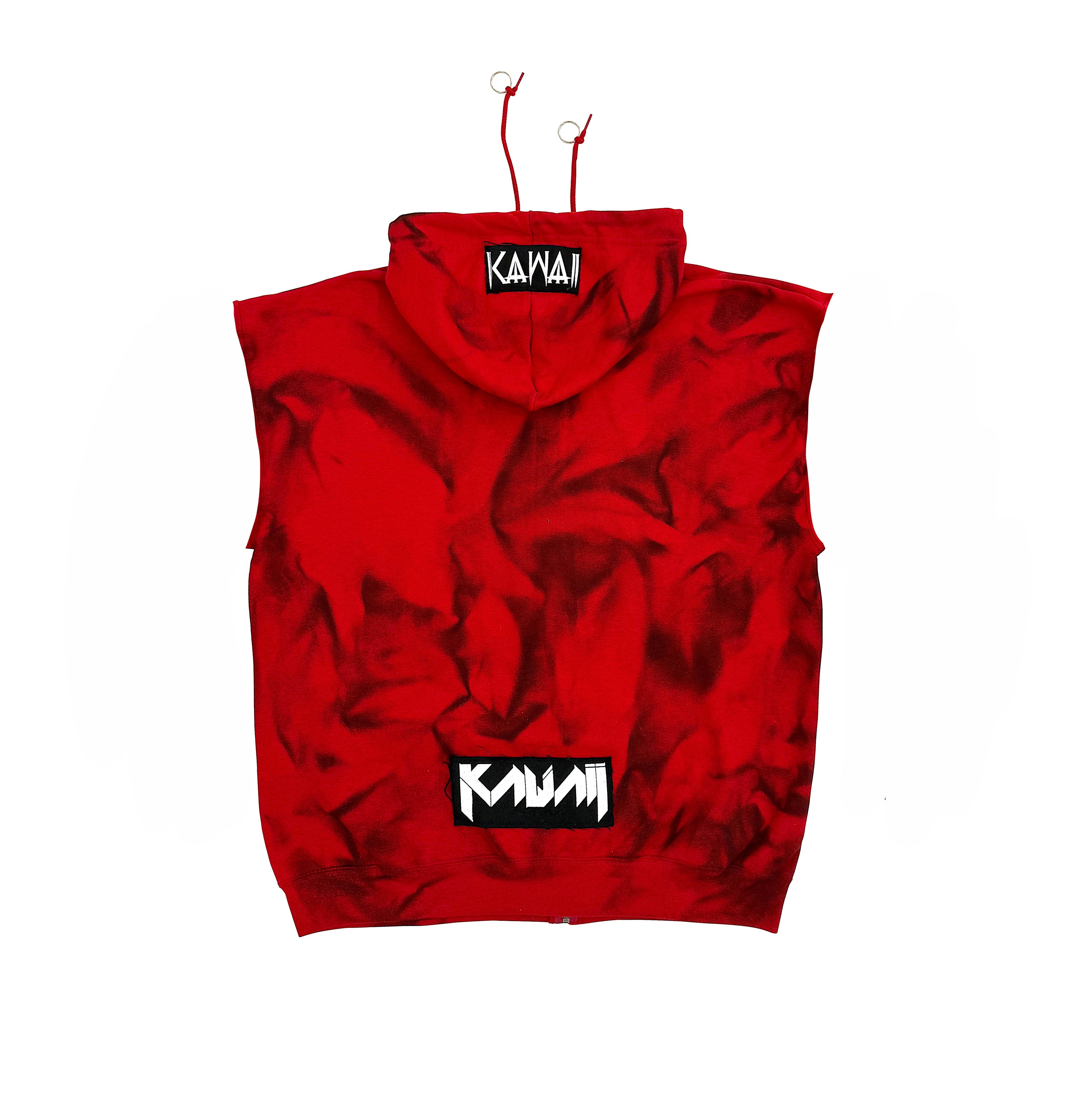 MATRIX SLEEVELESS ZIP-UP HOODIE