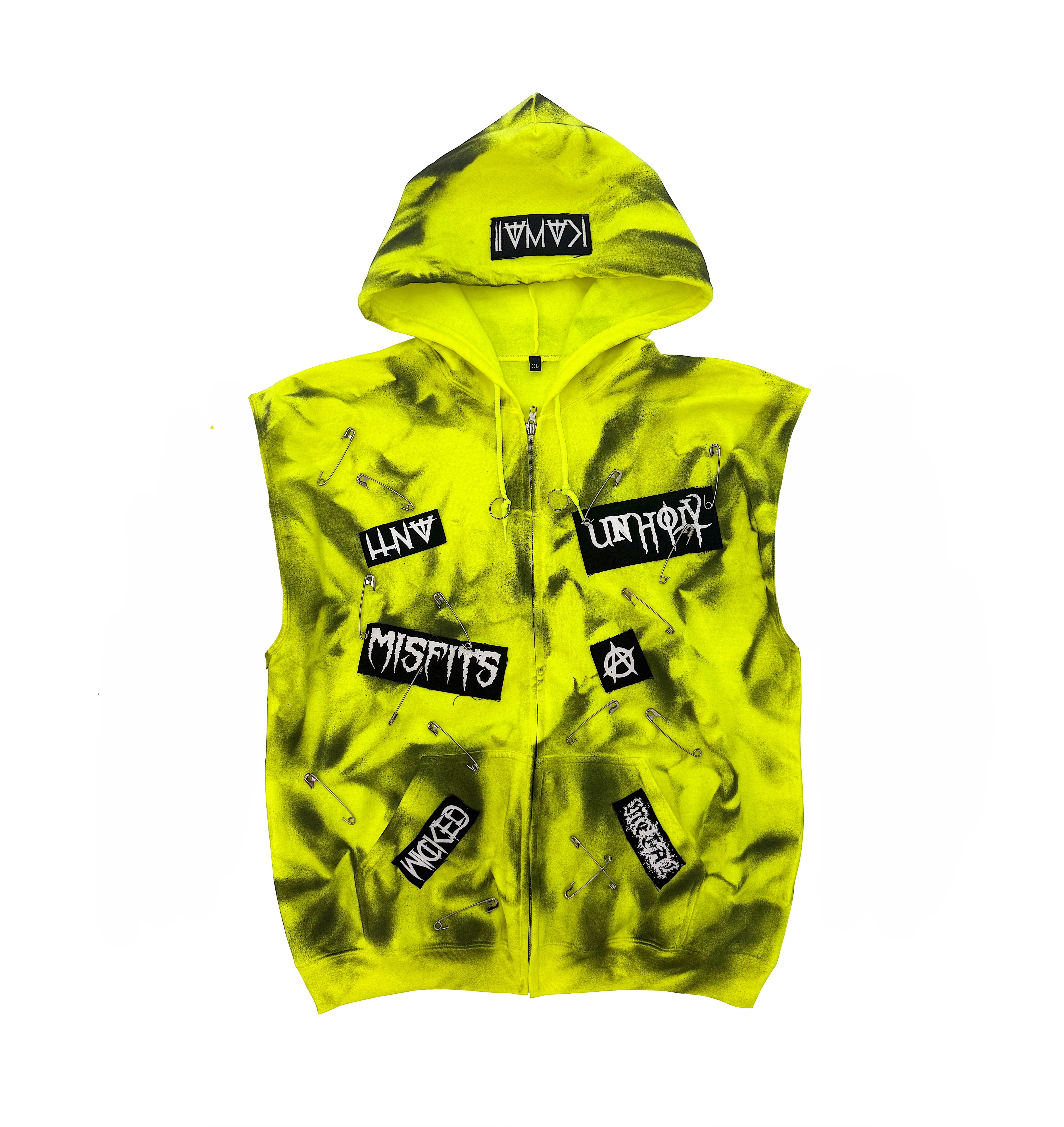 MATRIX SLEEVELESS ZIP-UP HOODIE