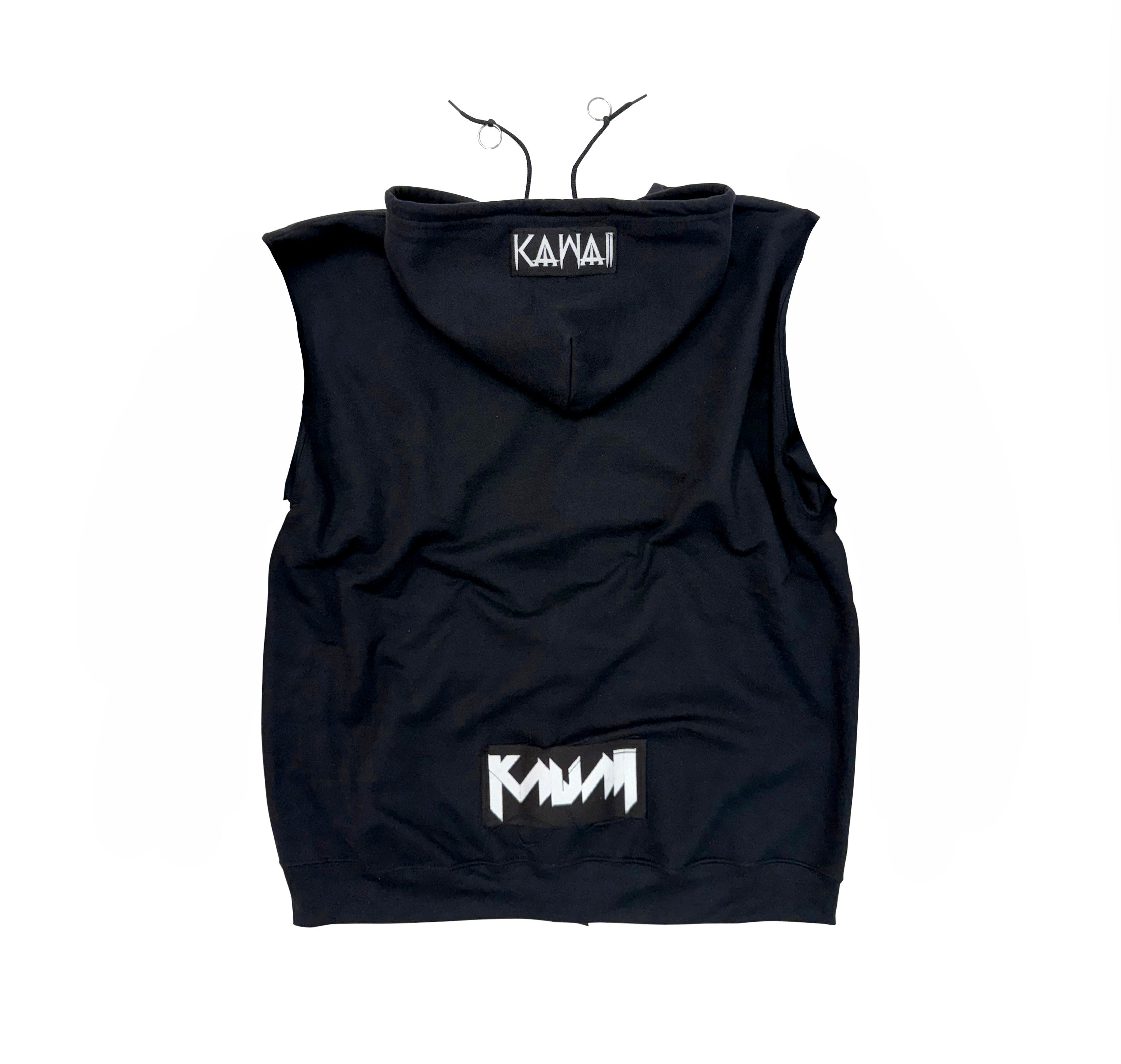 MATRIX SLEEVELESS ZIP-UP HOODIE