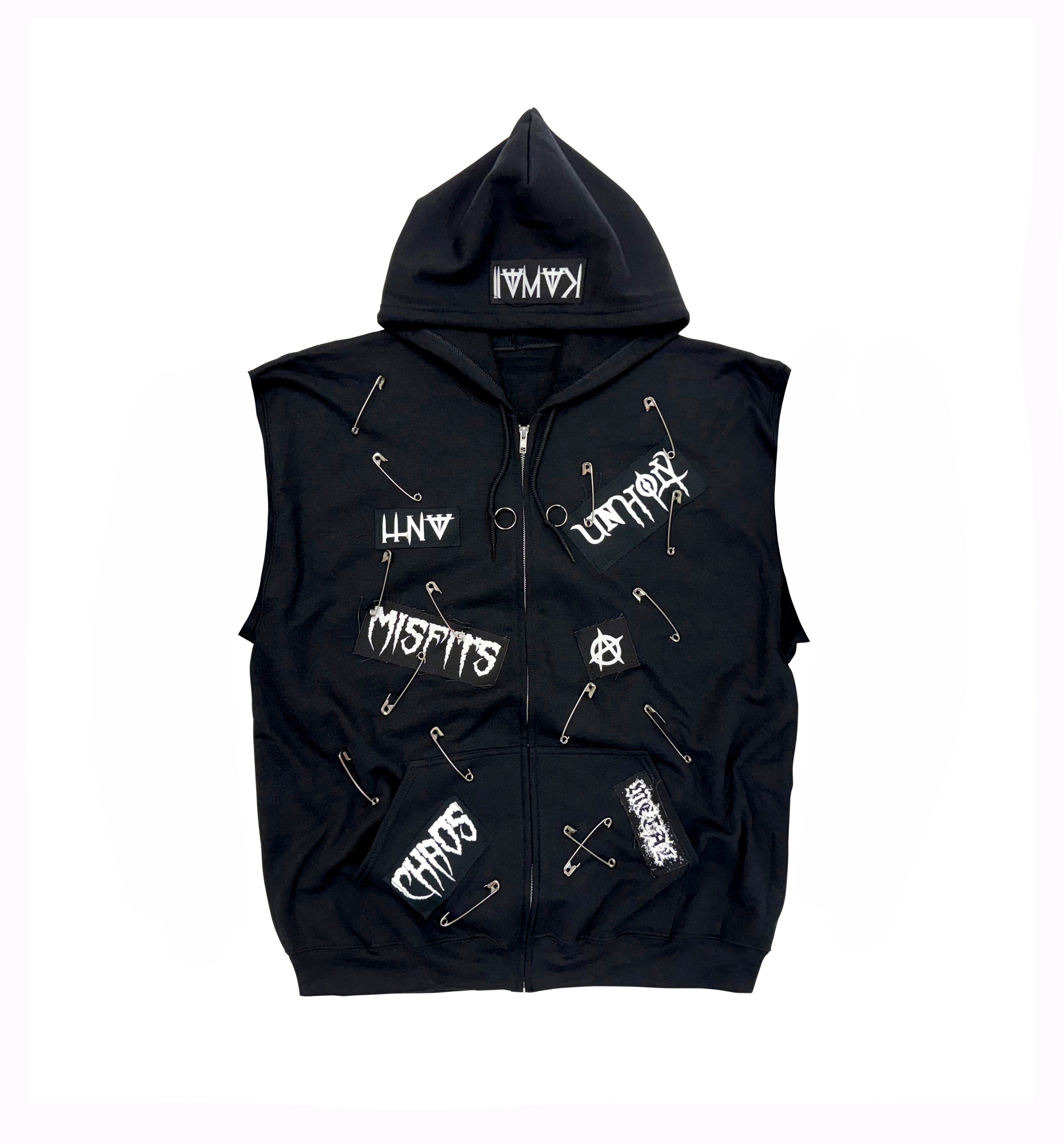 MATRIX SLEEVELESS ZIP-UP HOODIE