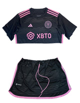 MESSI  BLACK SKIRT SET