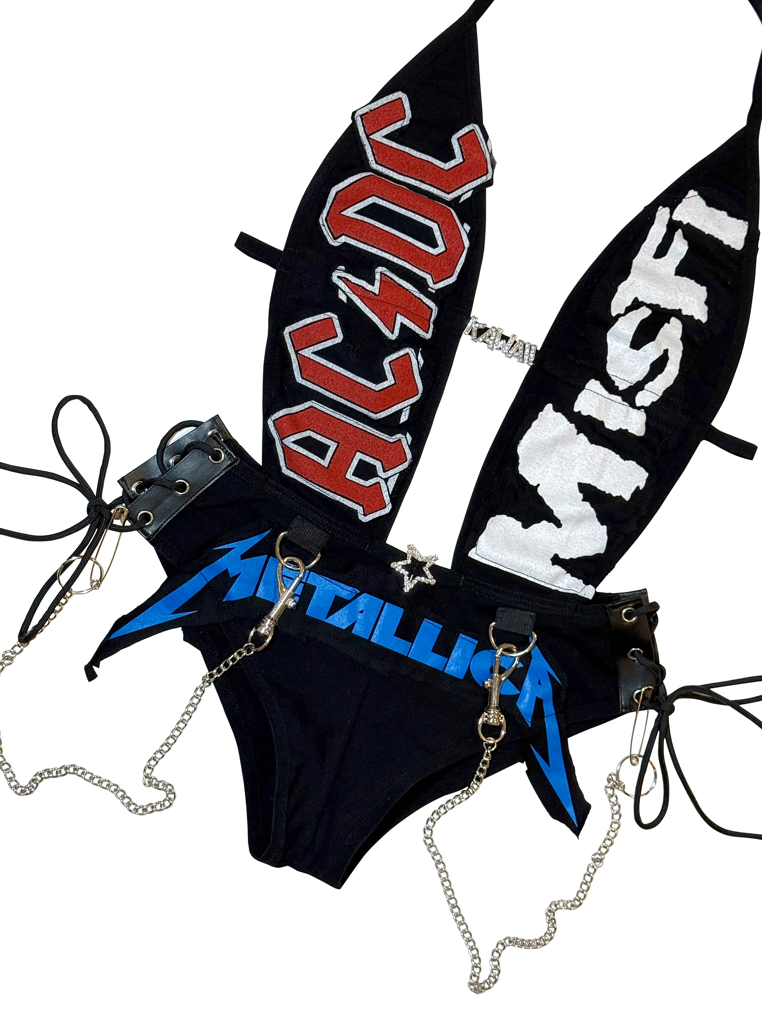 PUNK METAL ROMPER