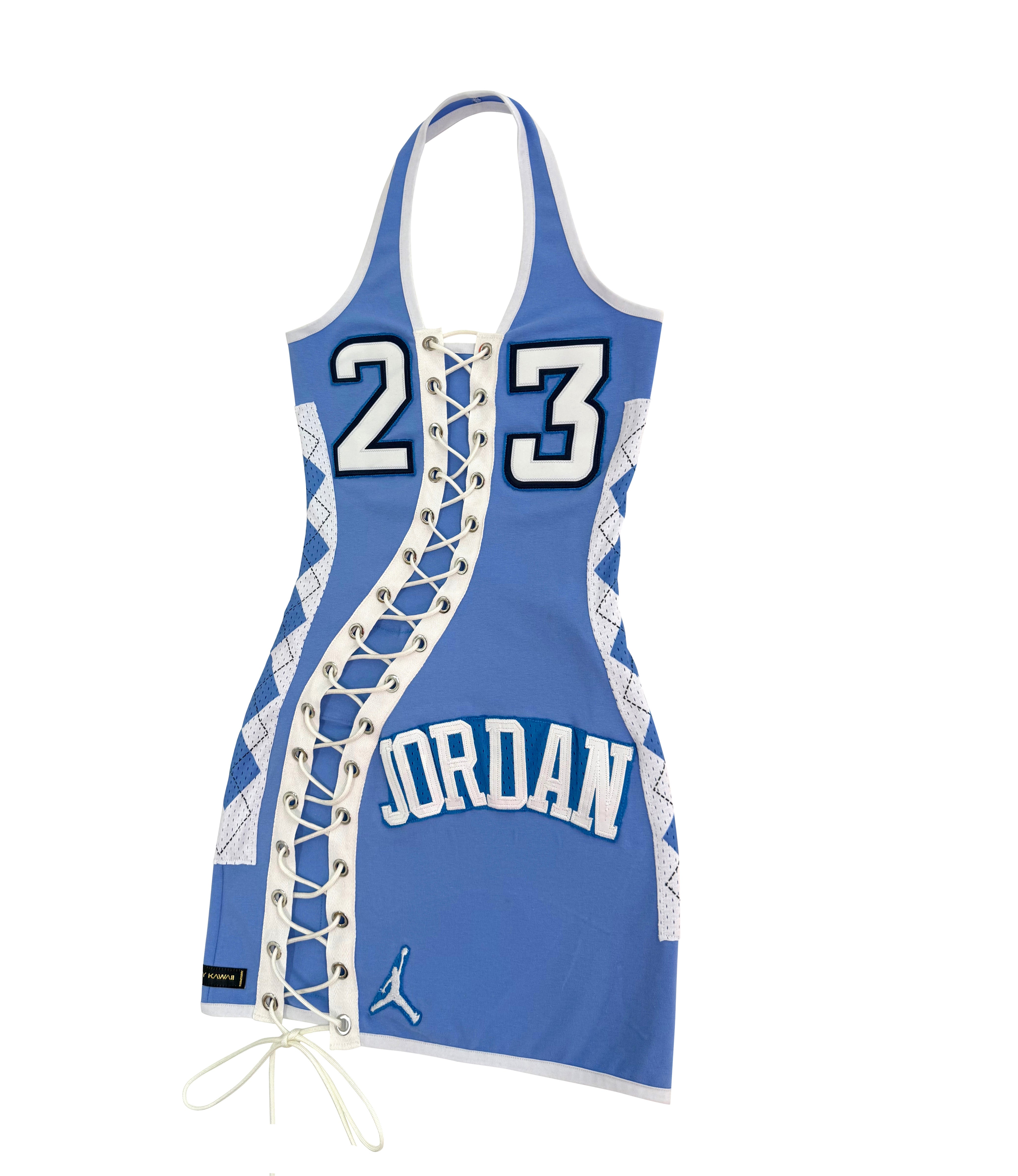 NORTH CAROLINA LACE-UP DRESS BLUE