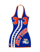 RTS KNICKS EWING REWORKED LACE-UP MINI DRESS // SIZE SMALL
