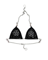 THE " PENTAGRAM VINYL BRA"