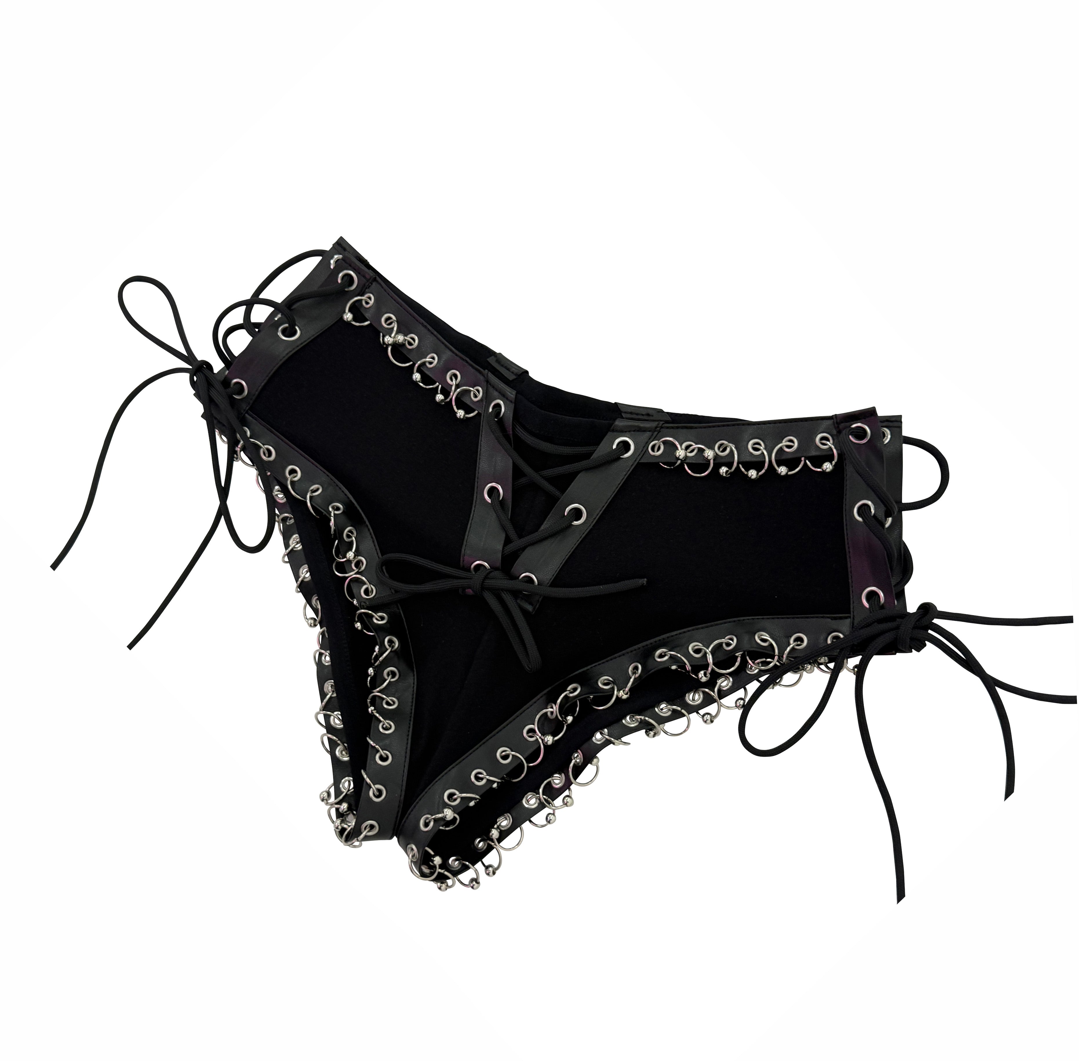 PIERCED DOLL MINI SHORTS