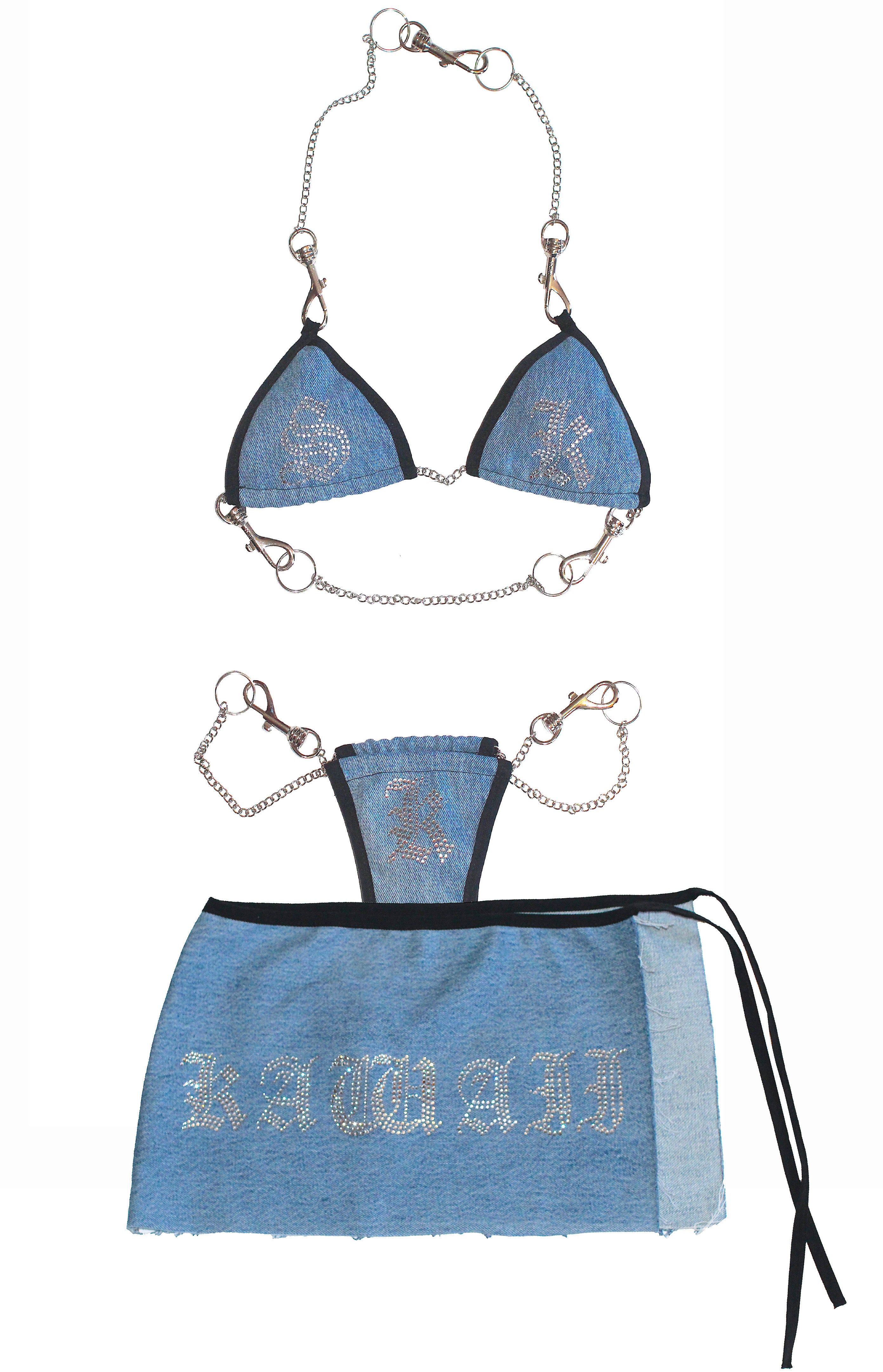 RTS REBEL DENIM SET // SIZE A/B CUP SMALL