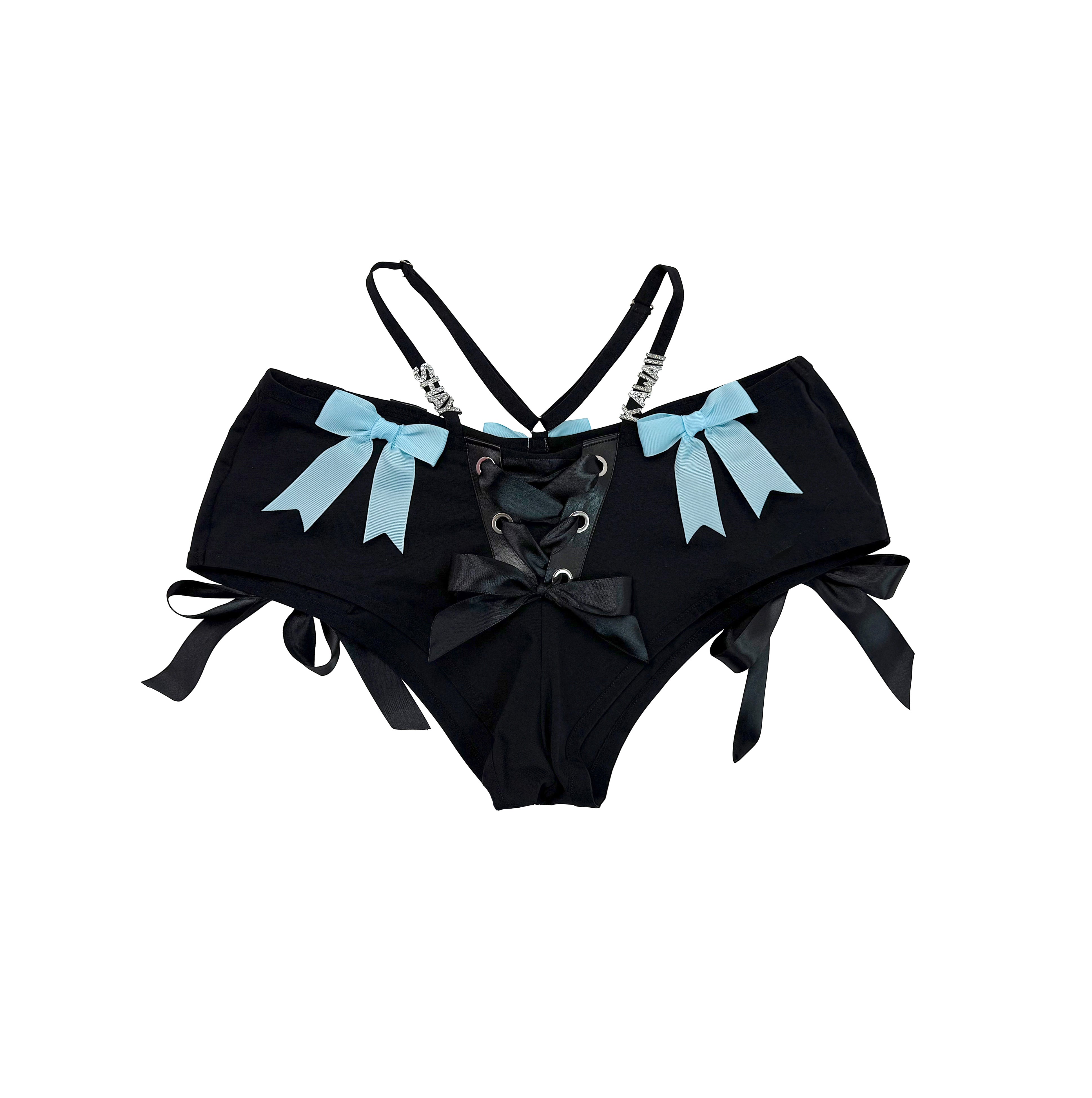 RIBBON & BOWS MINI SHORTS