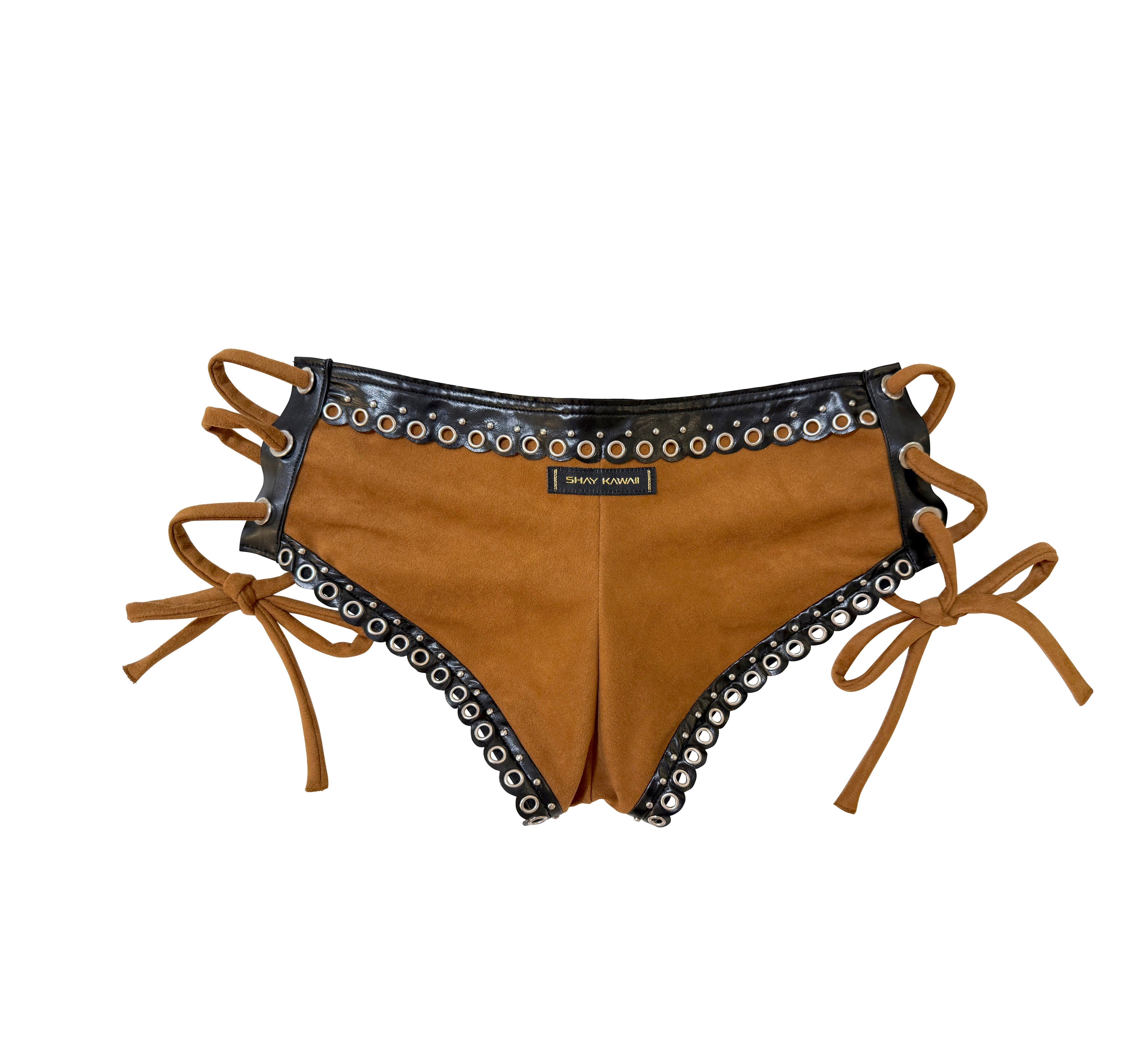 Mini Short Rd RODEO MINI SHORTS BROWN – shaykawaii