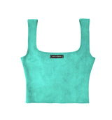 SALOON GIRL TOP AQUA