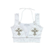 SINNER UNDERBUST SET WHITE