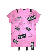 "SUSPENDER TIE DYE" T-SHIRT/DRESS