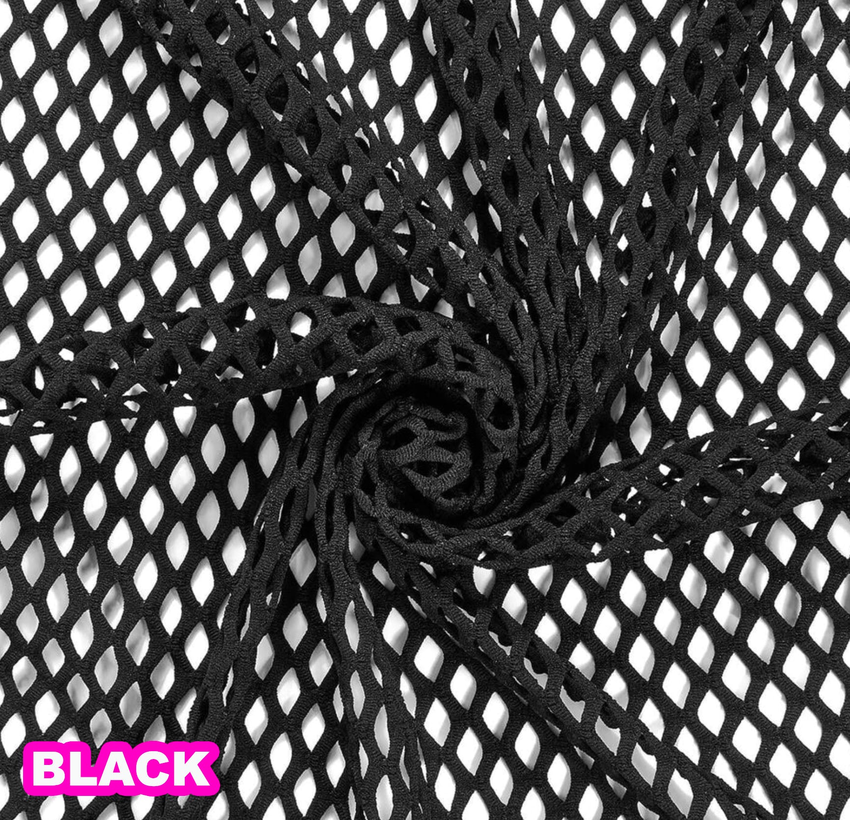 Nylon Mesh Fabric Black 54 wide