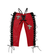 TEASE ME LACE-UP CROSS CAPRI PANTS