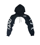 TIE DYE CROP HOODIE