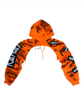 SWEAT À CAPUCHE COURT TIE-DYE