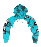 TIE DYE CROP HOODIE