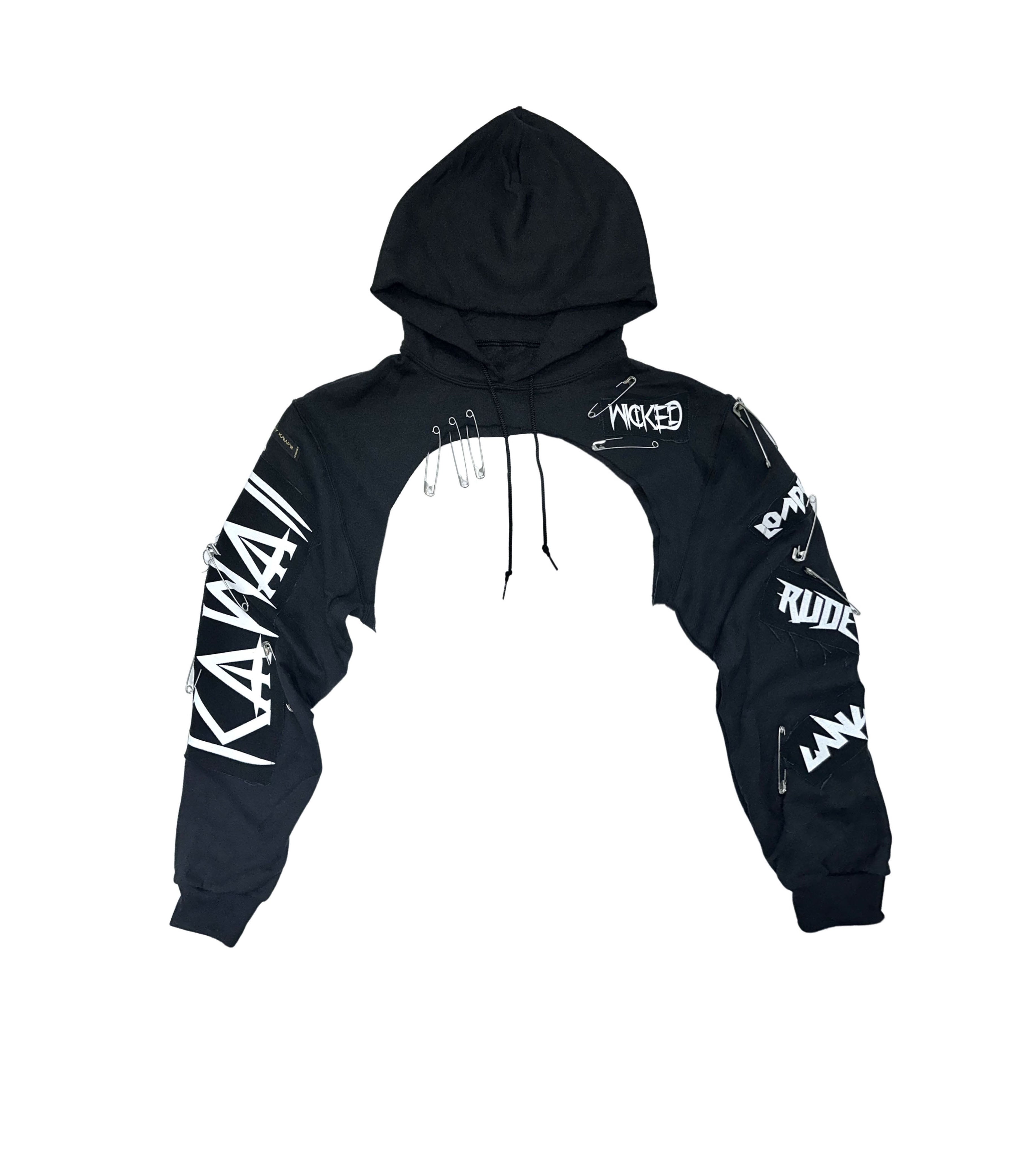 TIE DYE CROP HOODIE