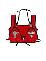 SINNER UNDERBUST SET RED