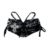 RTS YOU SEE ME MINI SHORTS BLACK // SIZE SMALL