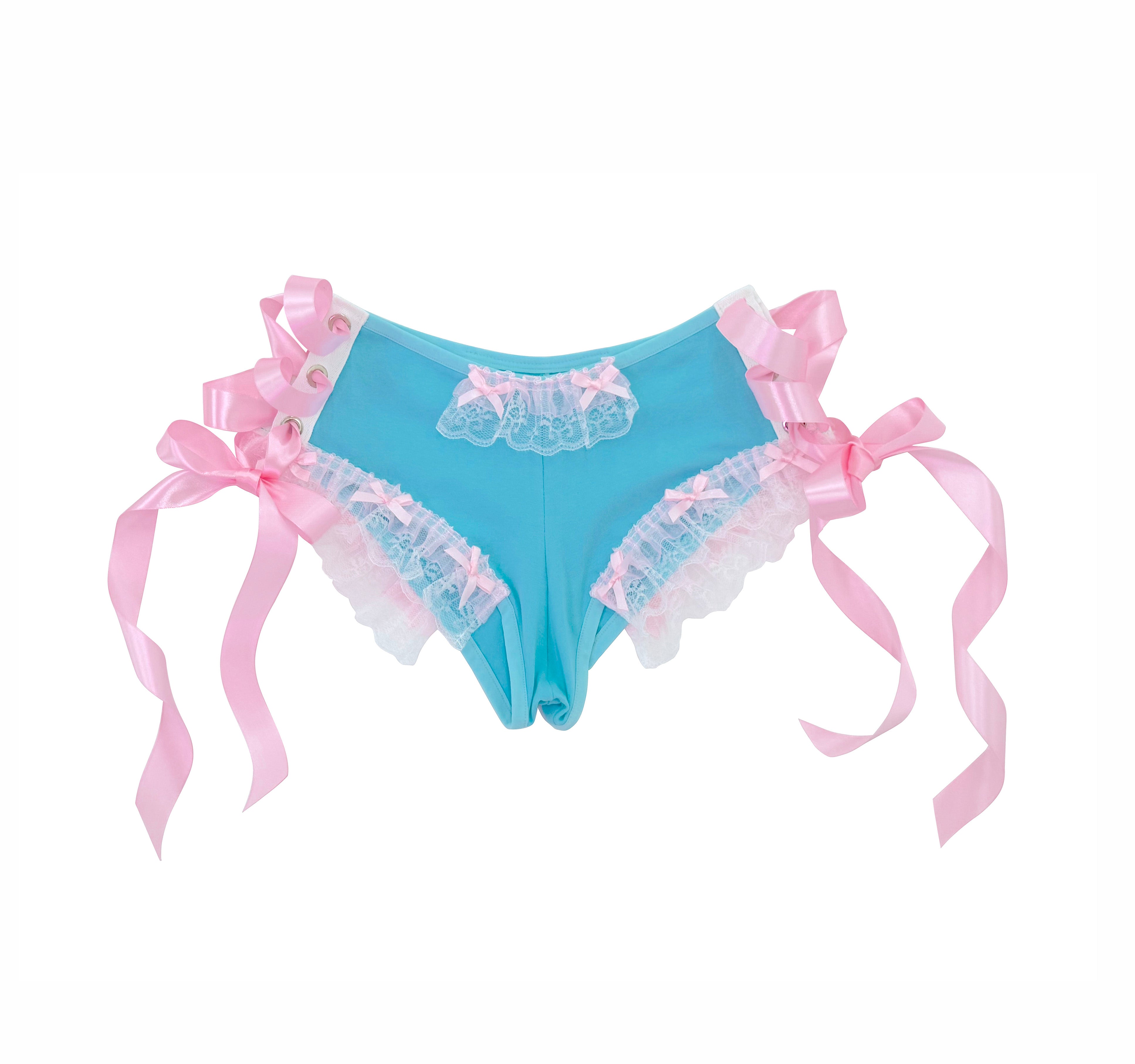 VERSAILLES MINI SHORTS BLUE