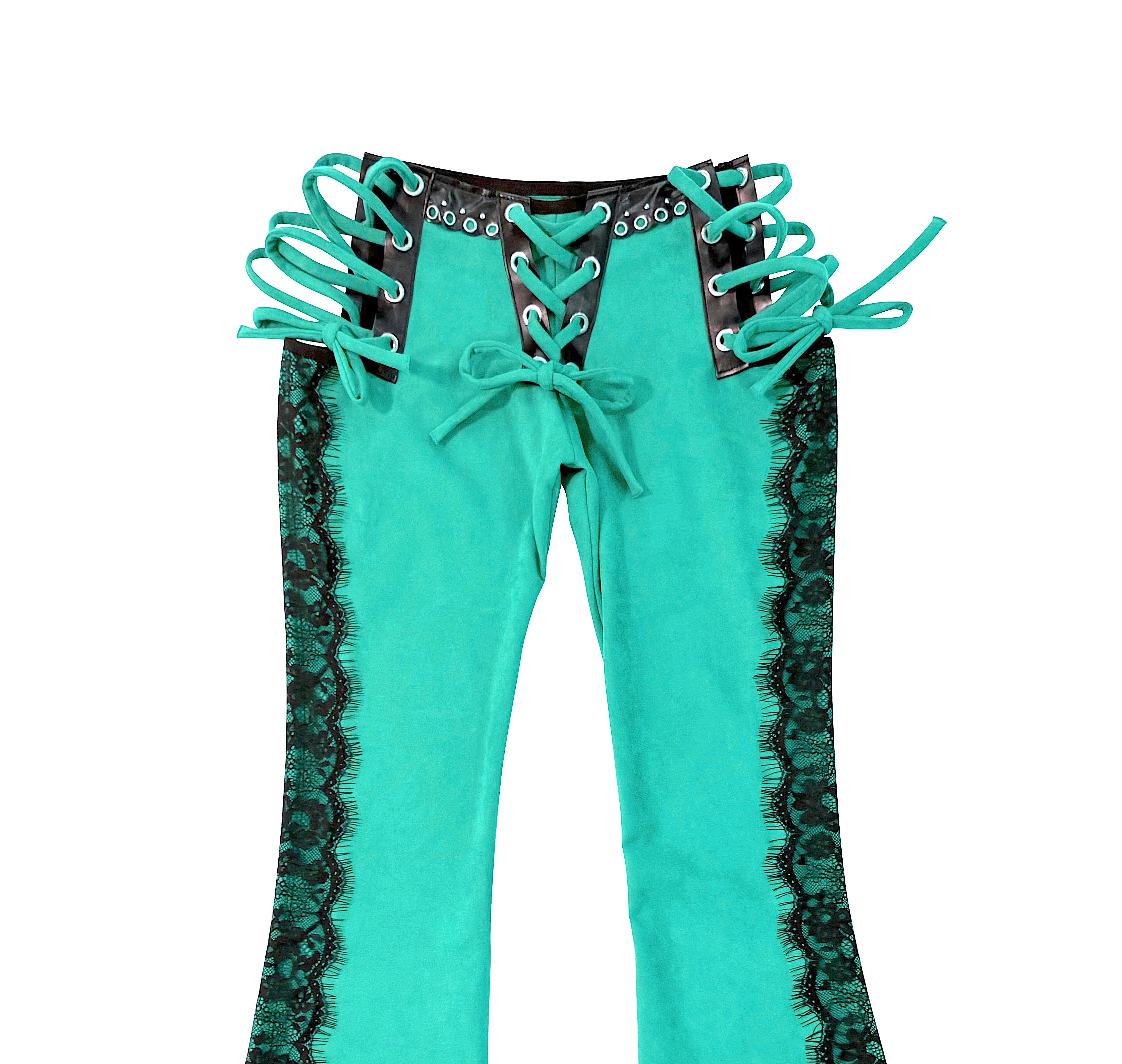 WESTERN GIRL PANTS AQUA