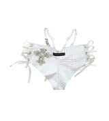 YOU SEE ME MINI SHORTS WHITE