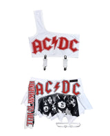 ACDC ASYMMETRICAL SKIRT SET