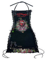 ED HARDY BLACK RHINESTONE DRESS