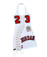 BULLS LACE-UP DRESS (WHITE AND RED)