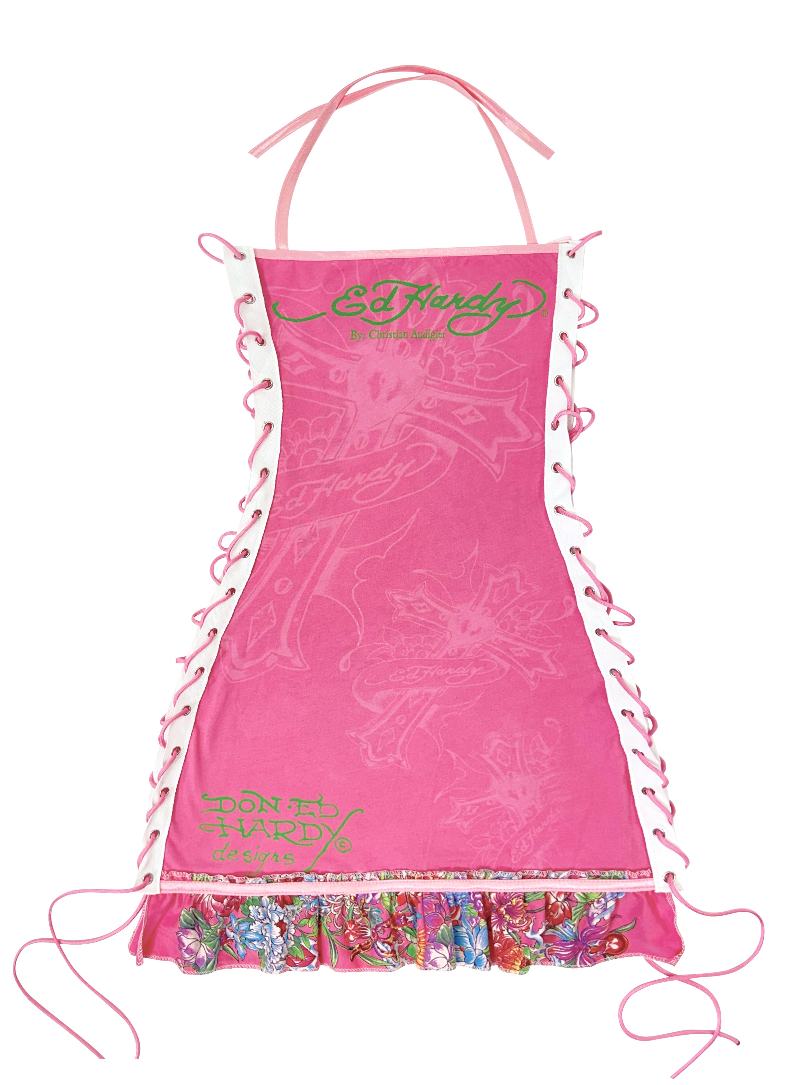 ED HARDY PINK CROSS DRESS