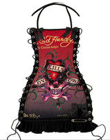 ED HARDY RED & BLACK OMBRE SKULL DRESS