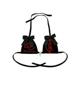 ED HARDY BLACK SKULL & FLOWER SKIRT SET