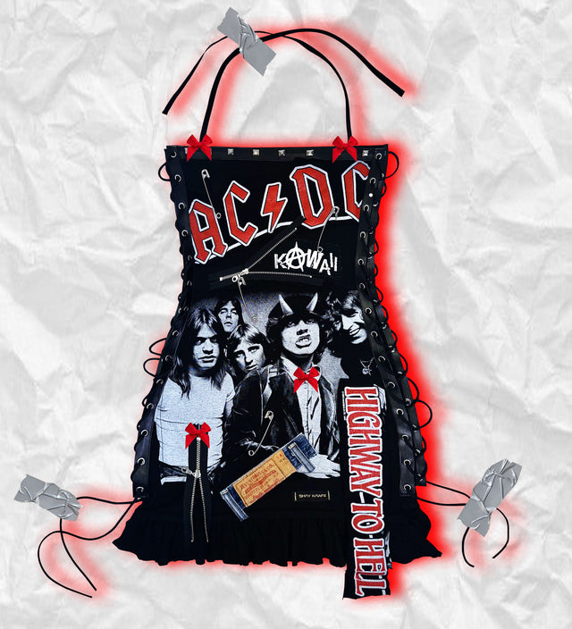 AC/DC LACED UP DRESS | Shay Kawaii – shaykawaii