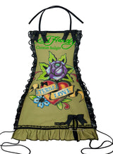 ED HARDY GREEN FLOWER DRESS