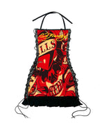 RED HEART & SKULL REWORKED DRESS