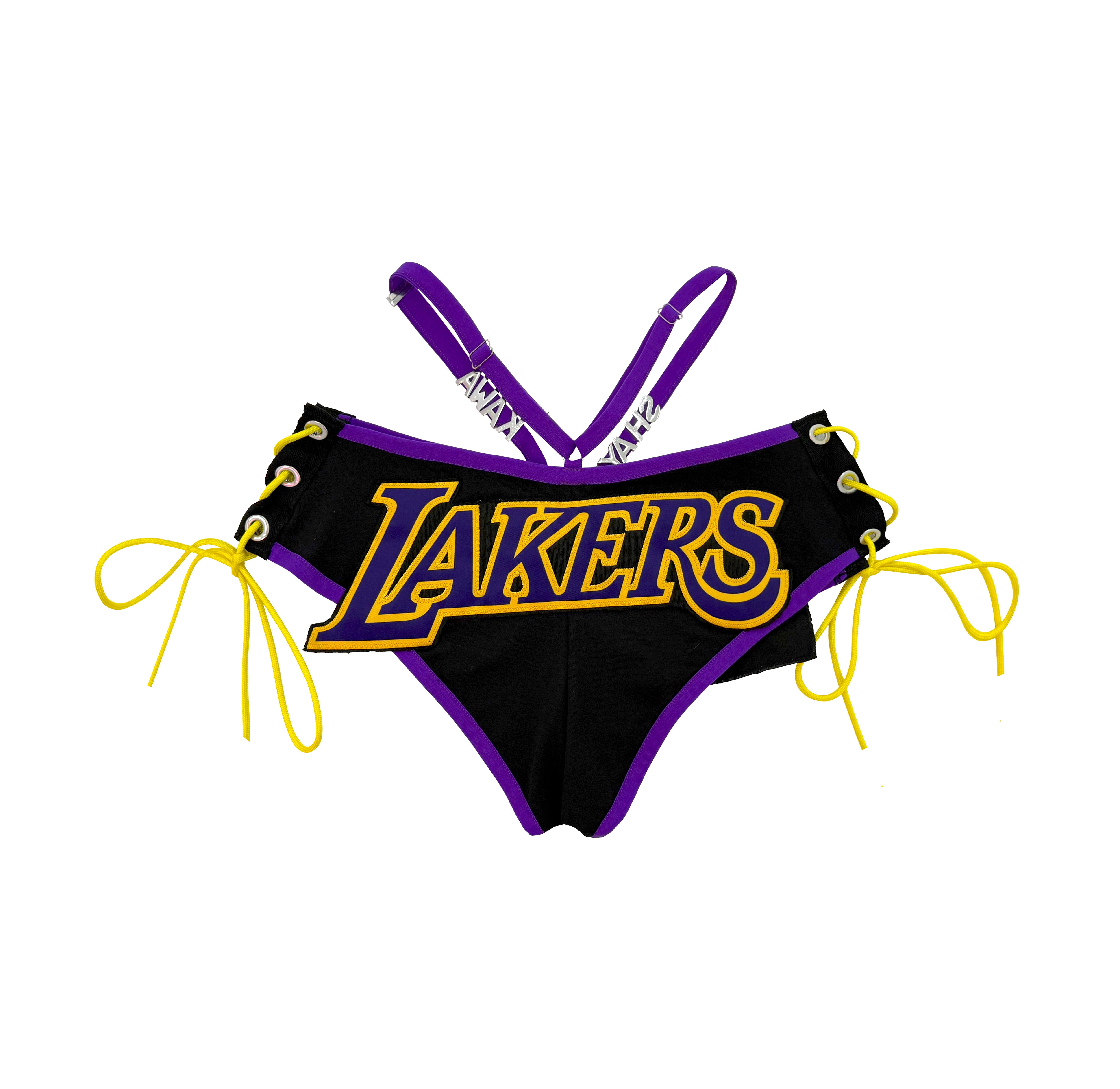 LAKERS MINI SHORT SET BLACK