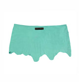 LIL KIM SUEDE BIKINI SKIRT SET AQUA