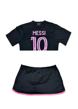 MESSI  BLACK SKIRT SET