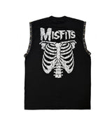MISFITS SKULL STUDDED TEE