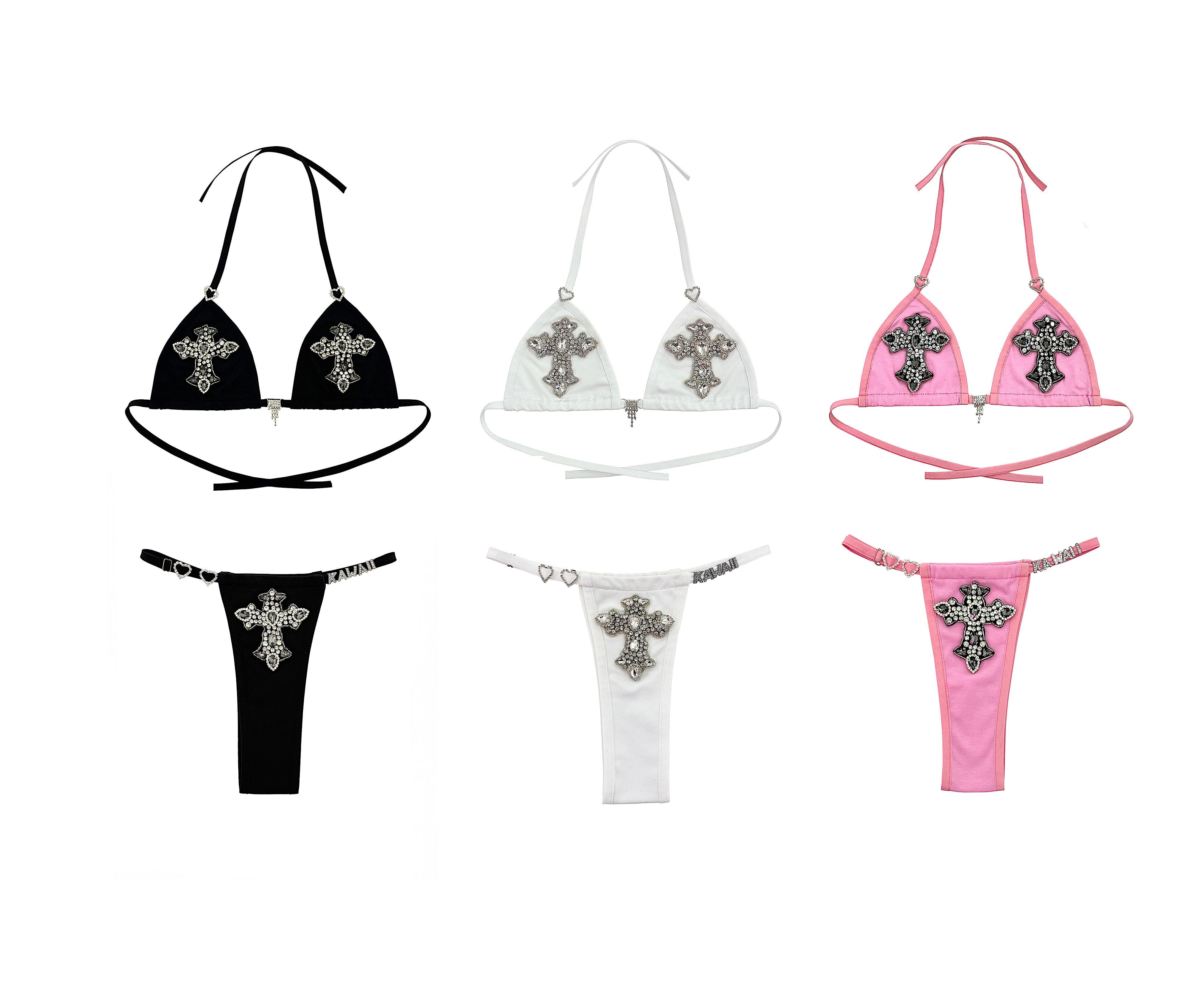 CROSS ANGEL BIKINI BLACK