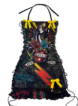 ED HARDY BLACK & YELLOW PANTHER DRESS