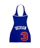 PHILLY SIXERS LACE-UP DRESS (BLUE)