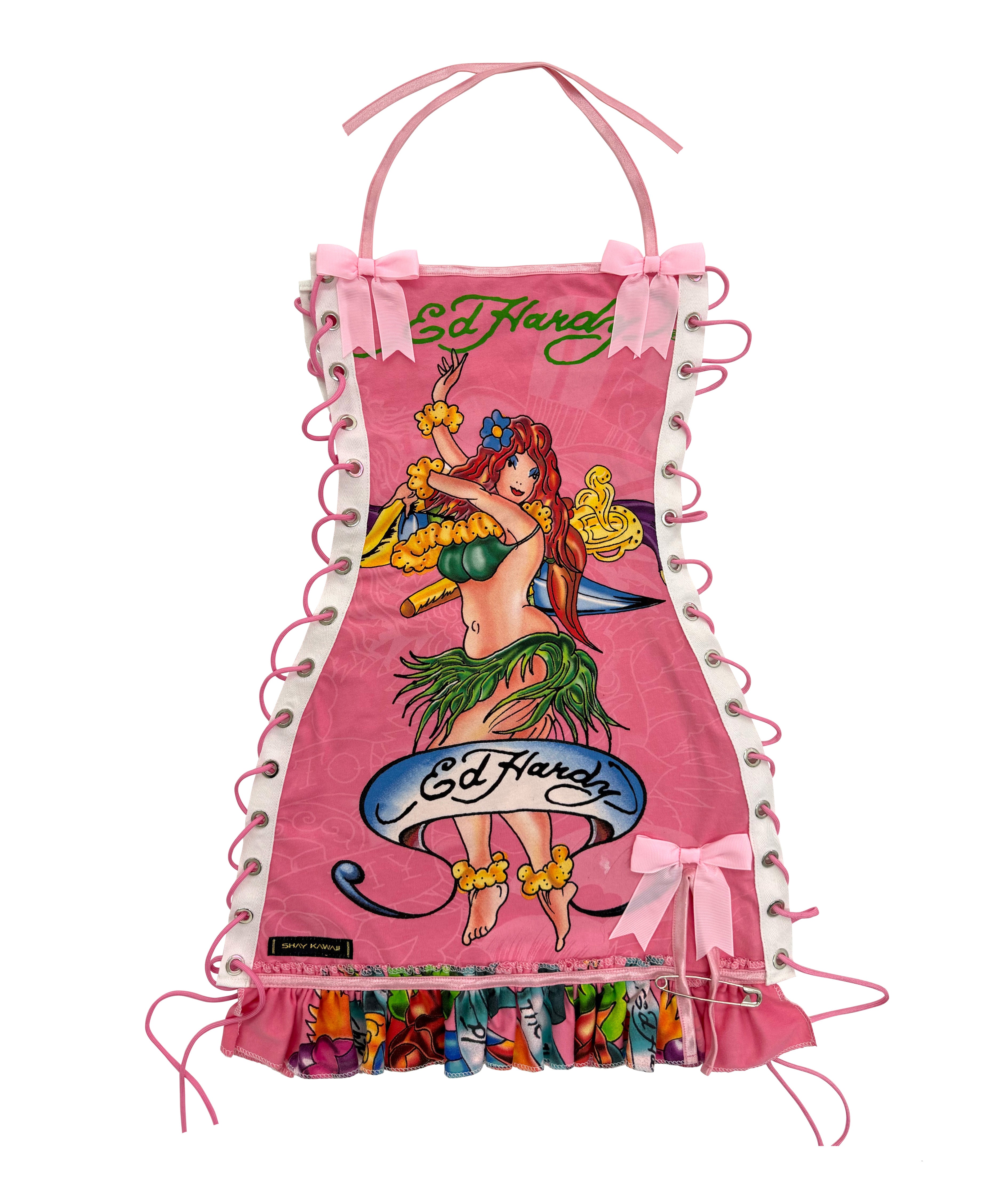 ED HARDY PINK MERMAID DRESS