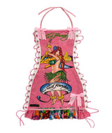ED HARDY PINK MERMAID DRESS