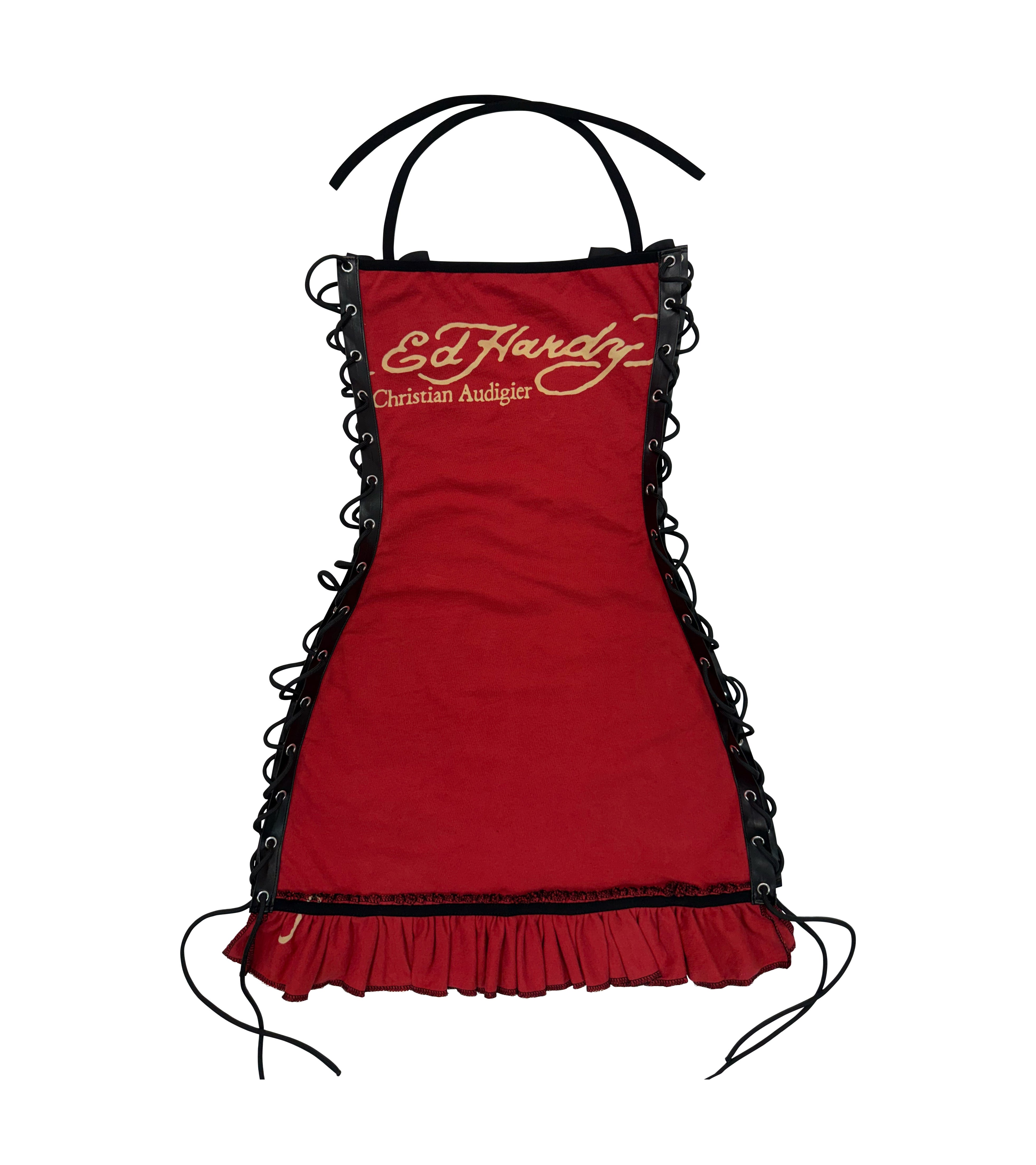 ED HARDY RED DAGGER DRESS